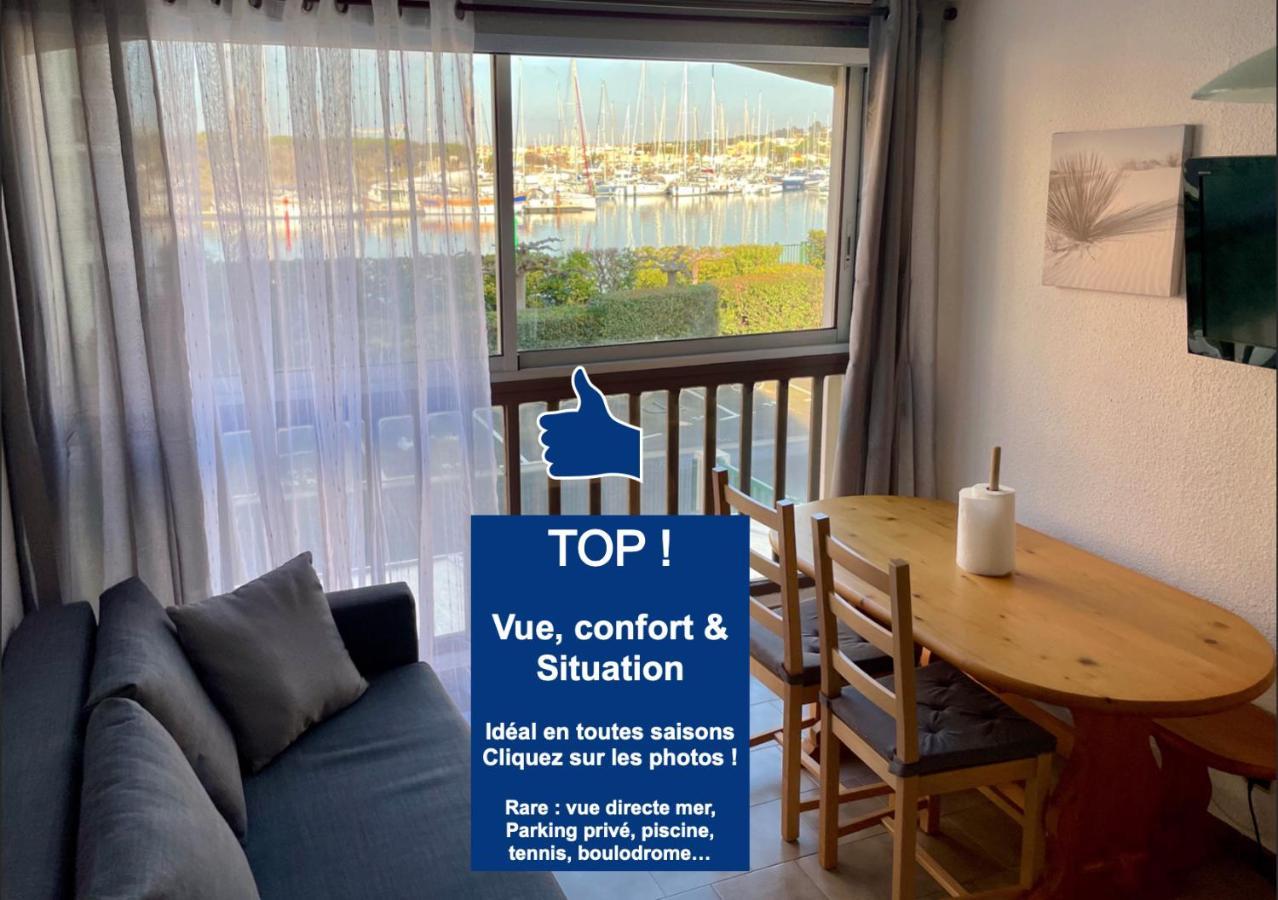 Studio Face A La Mer 4 Couchages - Gratuits Piscine Tennis Et Un Parking Prive Rare Et Tres Utile - Vue Magnifique Sur La Mer - Agreable En Toutes Saisons Ile Des Pecheurs - La Brigantine - Emplacement Et Vue Rares Au Cap D'Agde Exterior foto